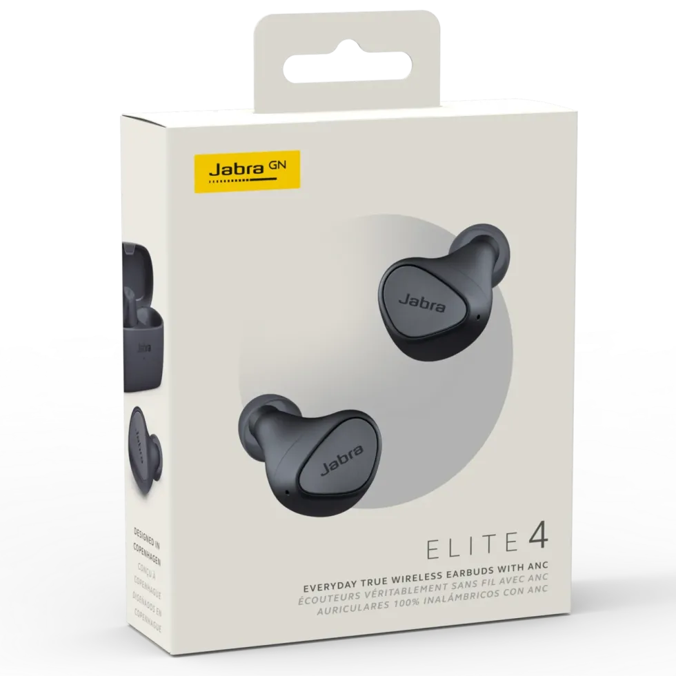 Jabra Elite 4 Trådløse hodetelefoner Dark grey
