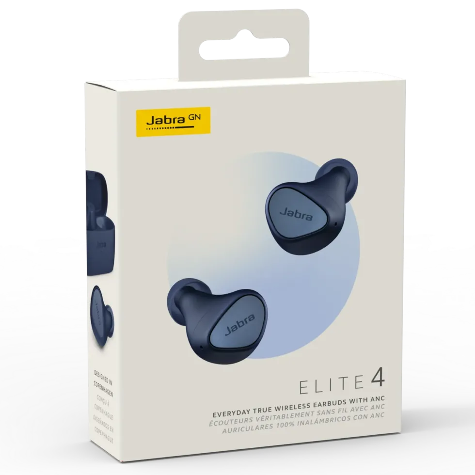 Jabra Elite 4 Trådløse hodetelefoner Navy