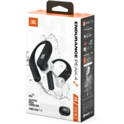 JBL Endurance Peak 4 trådløse sportshodetelefoner - svart/grå