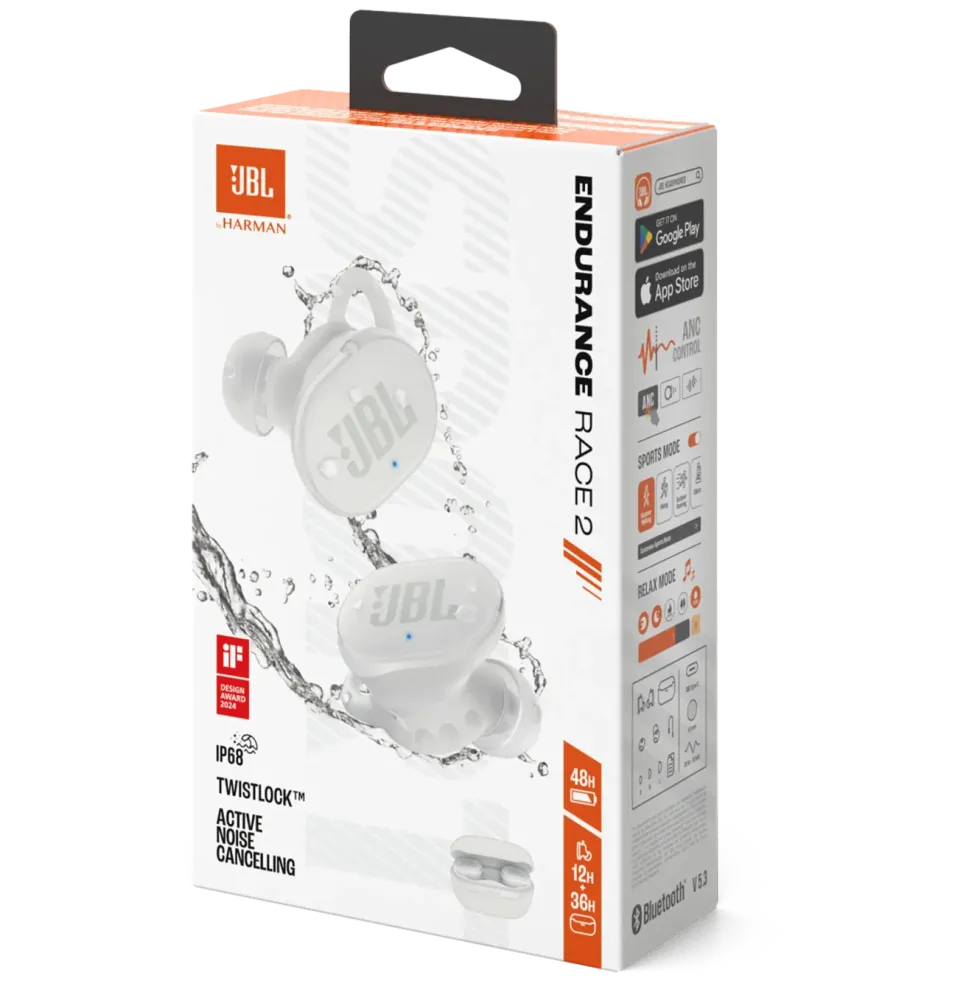 JBL Endurance Race 2 Hvit