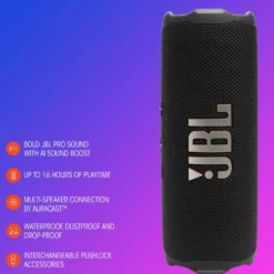 JBL Flip 7 Portabel trådløs høyttaler Svart