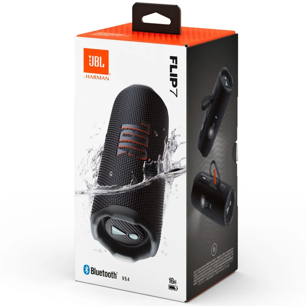 JBL Flip 7 Portabel trådløs høyttaler Svart
