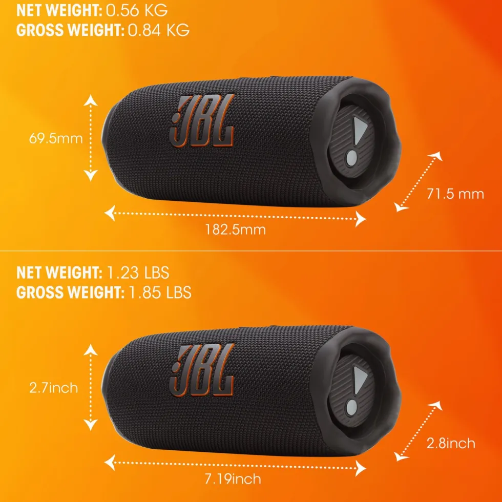 JBL Flip 7 Portabel trådløs høyttaler Svart