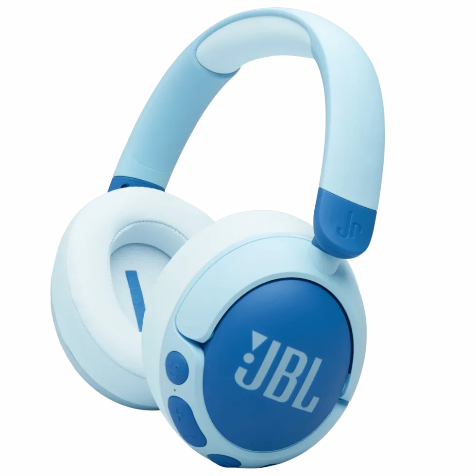 JBL JR470NC Trådløse hodetelefoner med volumbegrensning og ANC Blå