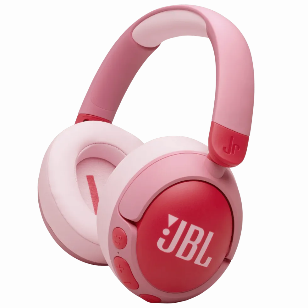 JBL JR470NC Trådløse hodetelefoner med volumbegrensning og ANC Rosa