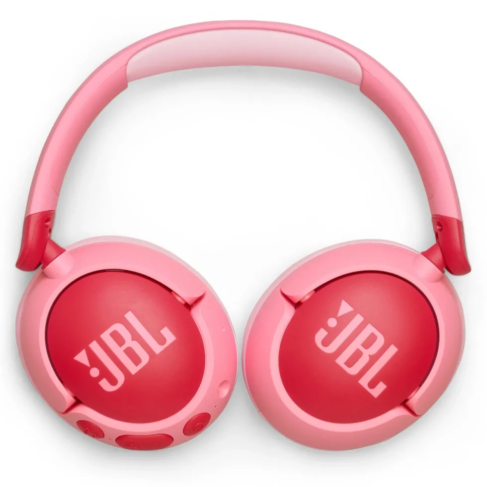 JBL JR470NC Trådløse hodetelefoner med volumbegrensning og ANC Rosa