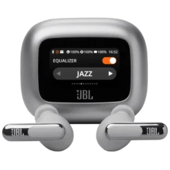 JBL Live Beam 3 Trådløse hodetelefoner Sølvfarget