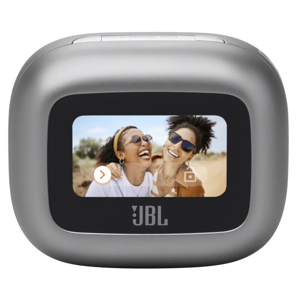 JBL Live Beam 3 Trådløse hodetelefoner Sølvfarget