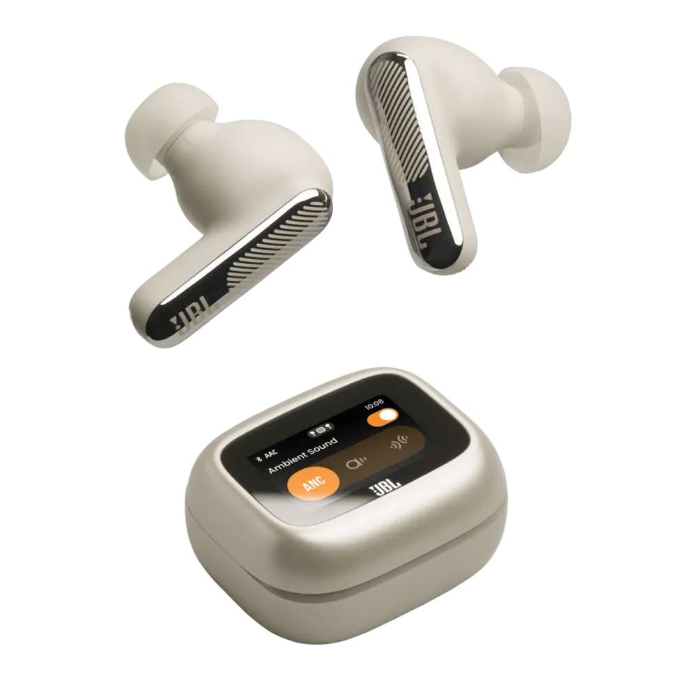 JBL Live Beam 4 trådløse in-ear-hodetelefoner Champagne