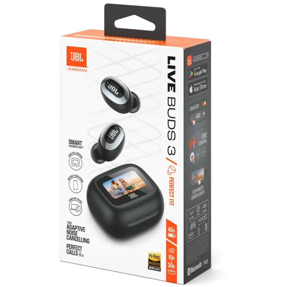 JBL Live Buds 3 Trådløse hodetelefoner Svart