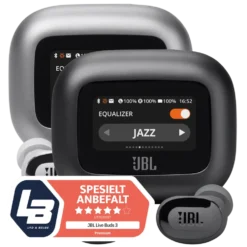 JBL Live Buds 3 Trådløse hodetelefoner Sølvfarget