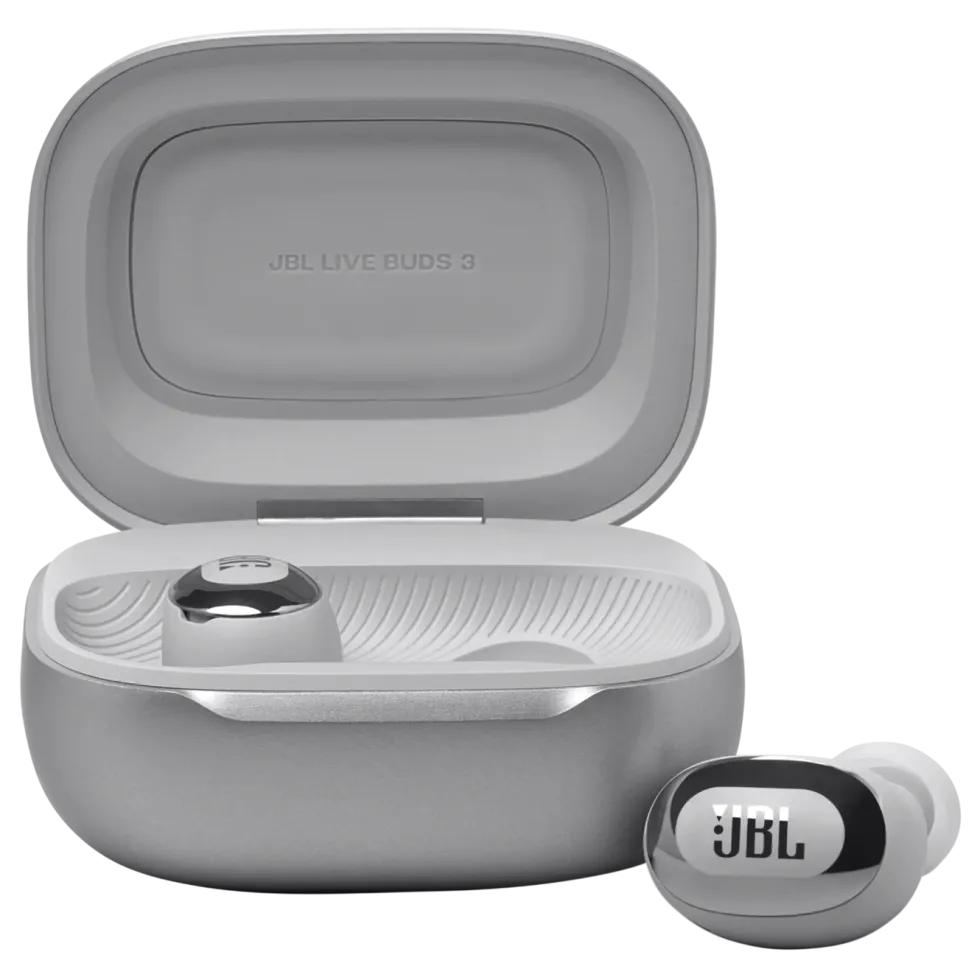 JBL Live Buds 3 Trådløse hodetelefoner Sølvfarget