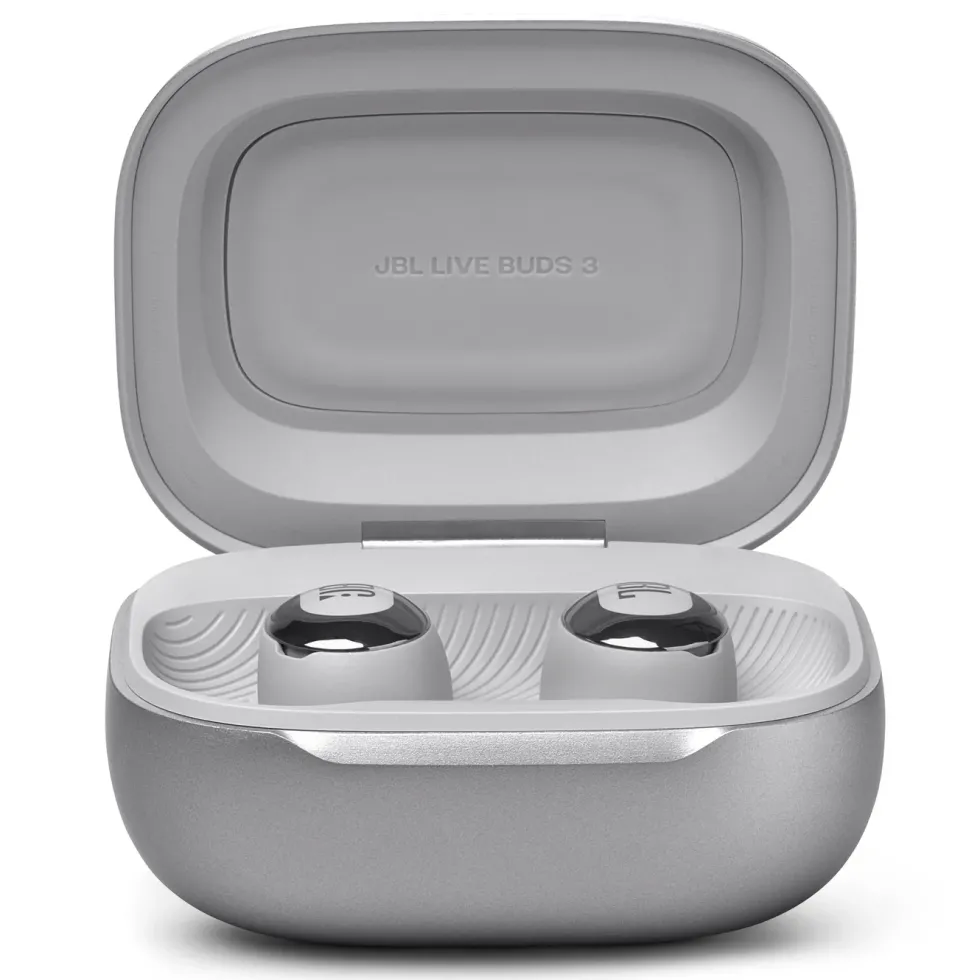 JBL Live Buds 3 Trådløse hodetelefoner Sølvfarget