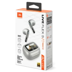 JBL Live Flex 3 Trådløse hodetelefoner Sølvfarget