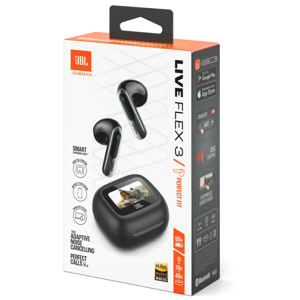 JBL Live Flex 3 Trådløse hodetelefoner Svart
