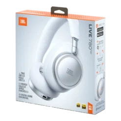 JBL Live 780NC over-ear-hodetelefoner med støyreduksjon Hvit