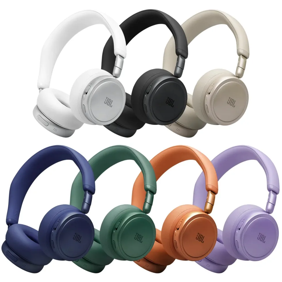 JBL Live 680NC trådløse on-ear-hodetelefoner Champagne