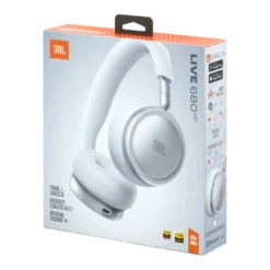 JBL Live 680NC trådløse on-ear-hodetelefoner White