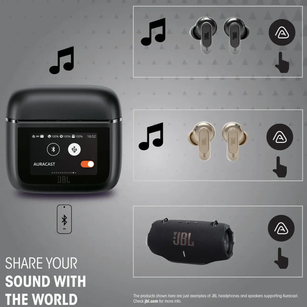 JBL Tour Pro 3 trådløse in-ear-hodetelefoner Blå