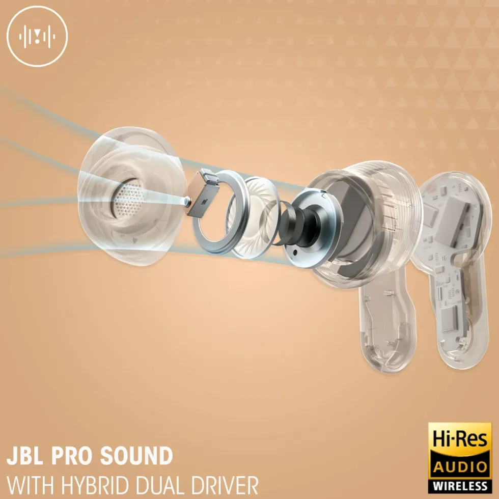 JBL Tour Pro 3 trådløse in-ear-hodetelefoner Grønn