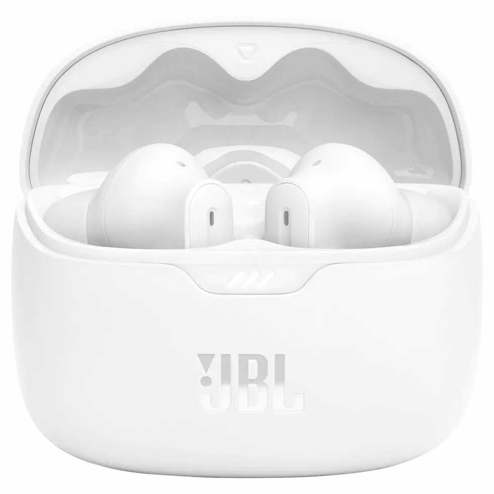 JBL Tune Beam Trådløse hodetelefoner med aktiv støydemping Hvit