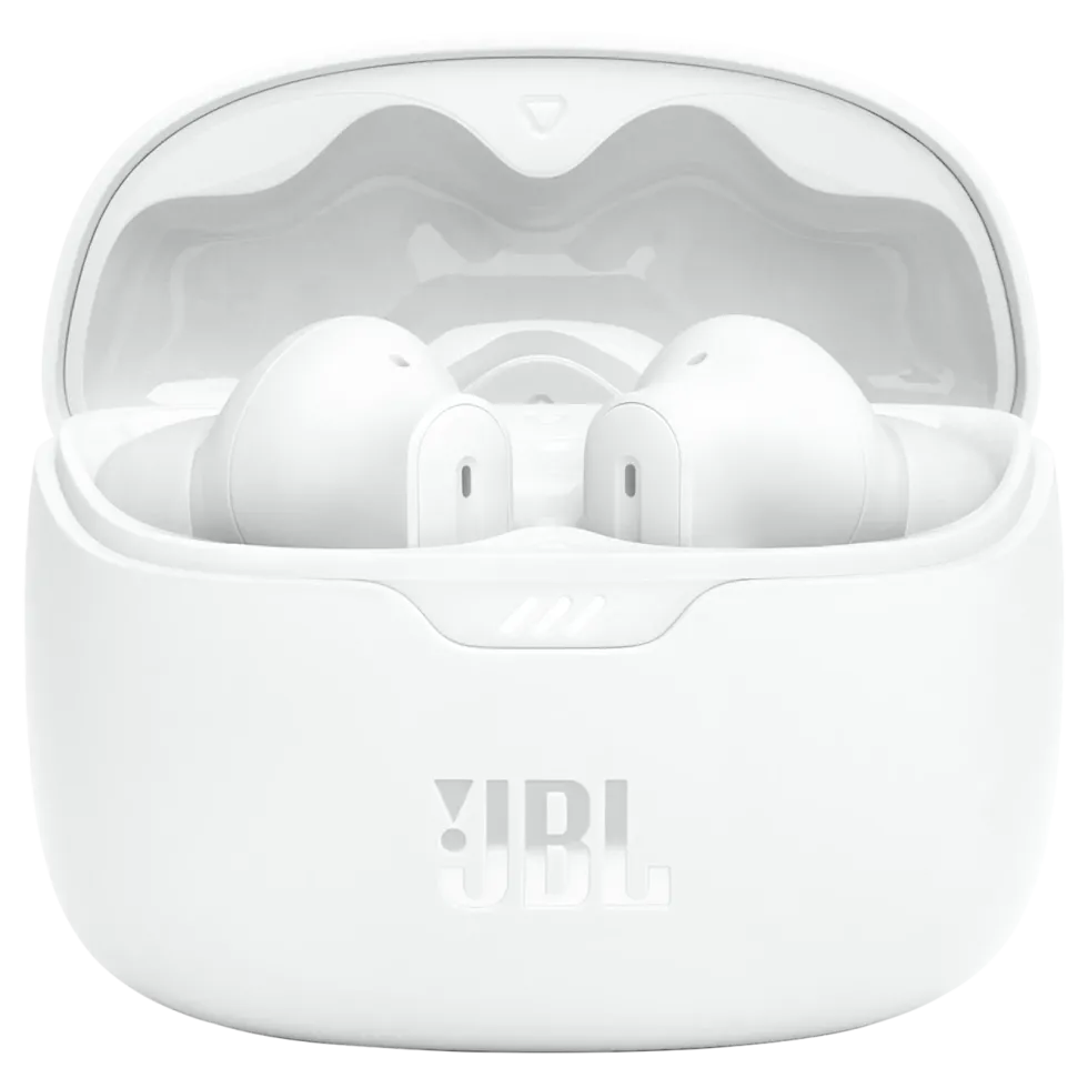 JBL Tune Beam Trådløse hodetelefoner med aktiv støydemping Hvit