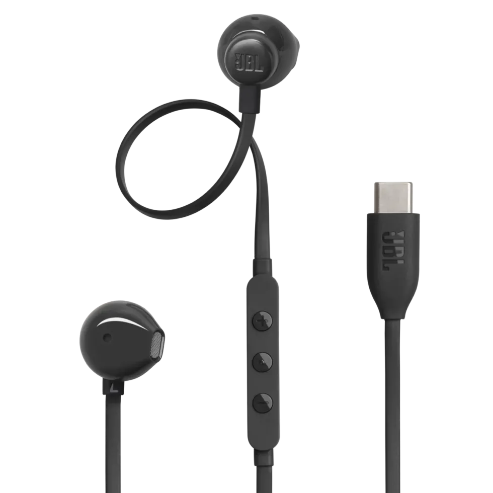 JBL Tune 305C USB-C-hodetelefoner med ledning Svart