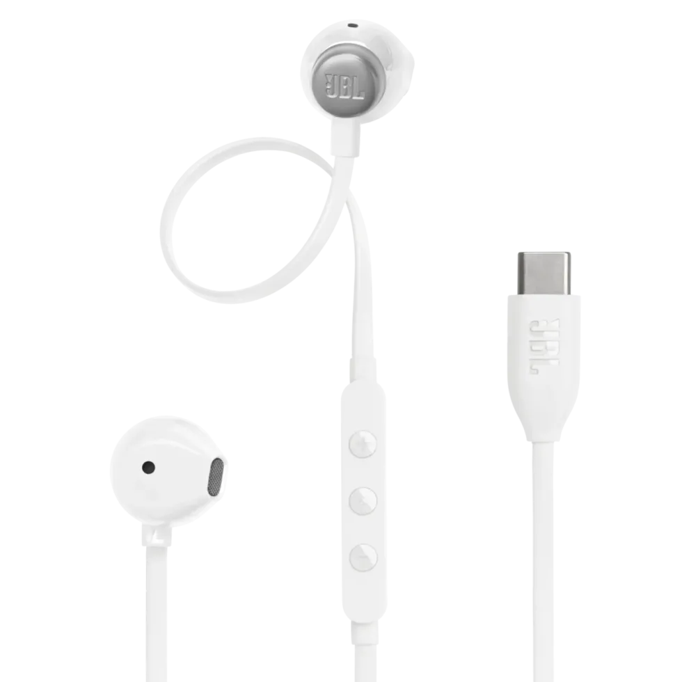 JBL Tune 305C USB-C-hodetelefoner med ledning Hvit