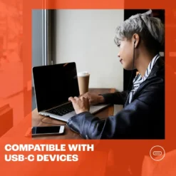JBL Tune 305C USB-C-hodetelefoner med ledning Hvit