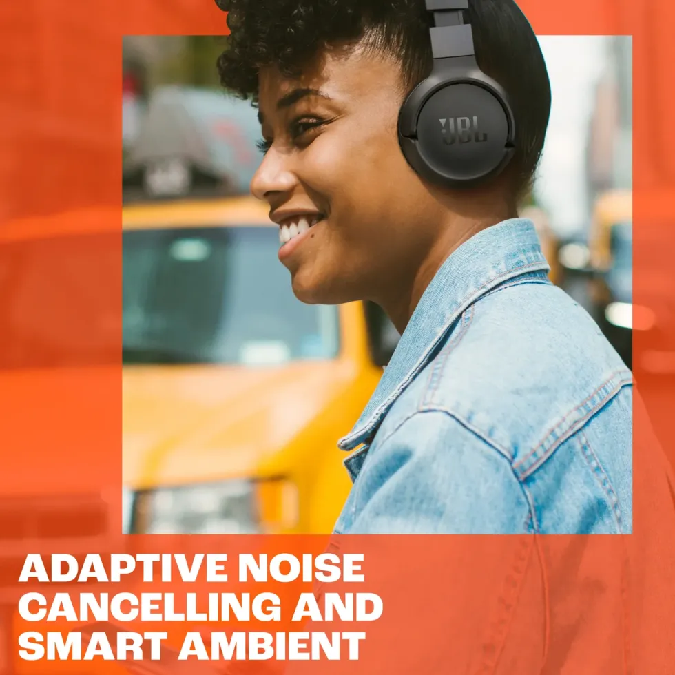 JBL Tune 670 NC Trådløse hodetelefoner Hvit