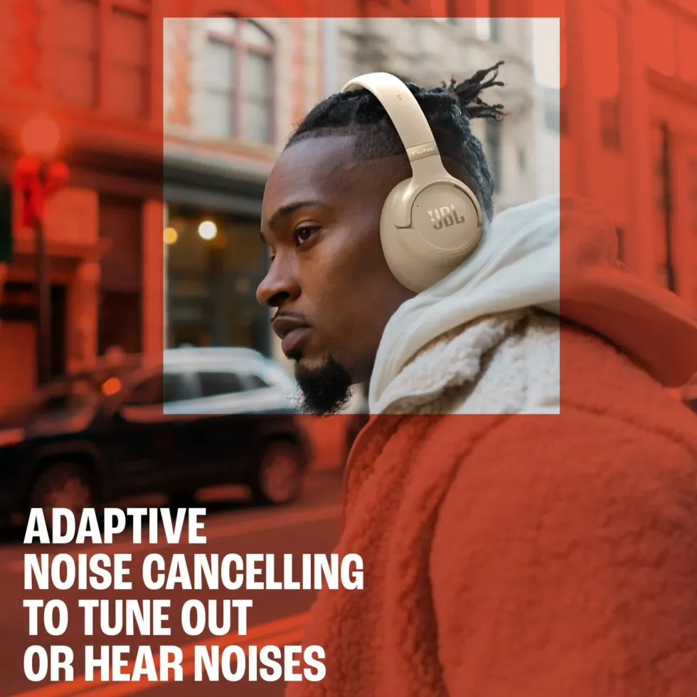 JBL Tune 780NC trådløse over-ear-hodetelefoner Hvit