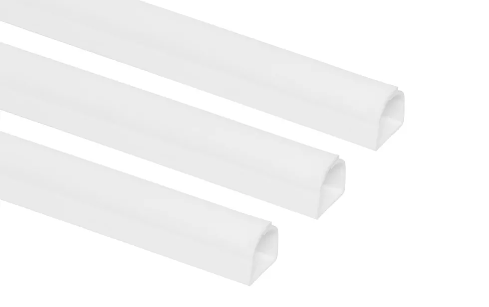 Kabelkanal Hvit 8x7 mm 1 m 3-pk.
