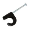 Kabelklemmer for rund kabel 7-10 mm 100-pk. - Svart