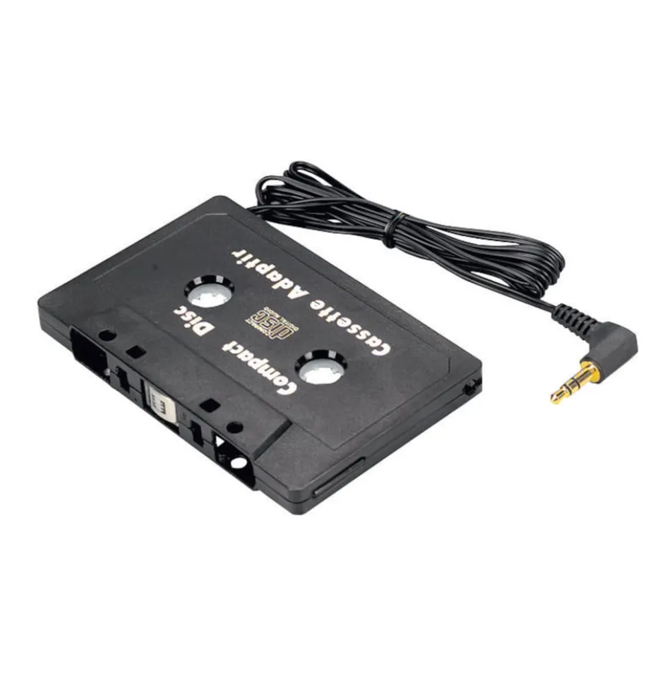 Kassettadapter 3,5 mm-kontakt Svart