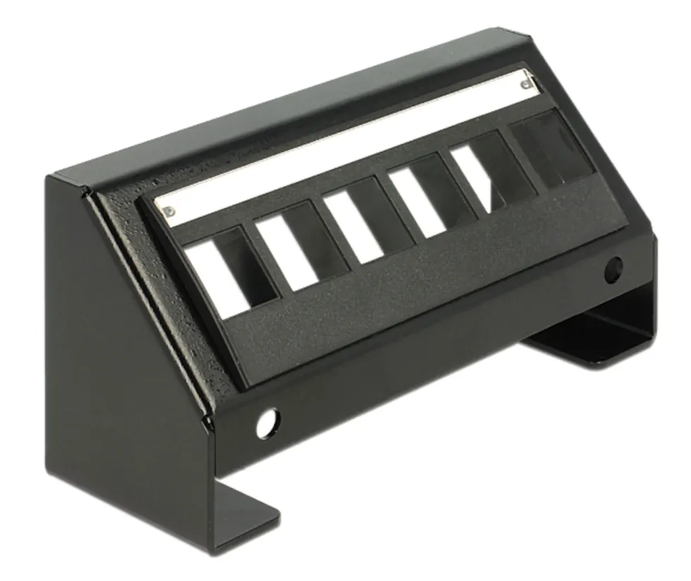 Keystone-panel med 6 porter