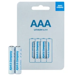 Kjell & Company AAA-litiumbatterier, 4-pk.