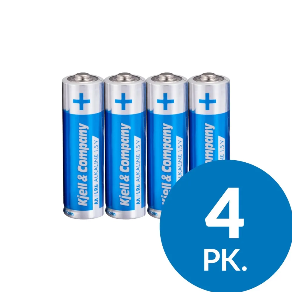 Kjell & Company AA-batterier (LR6) 4-pk.
