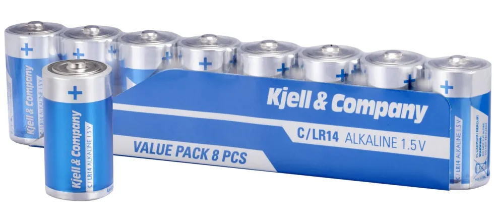 Kjell & Company C-batterier (LR14) 8-pk.