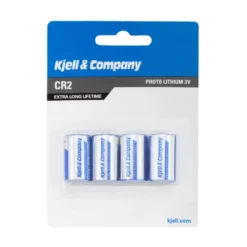 Kjell & Company CR2 Litiumbatteri 4-pk.