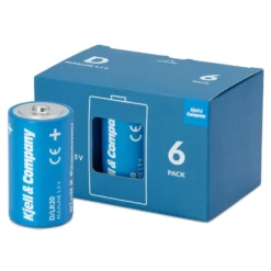 Kjell & Company D-batterier (LR20) 6-pk.