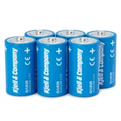 Kjell & Company D-batterier (LR20) 6-pk.