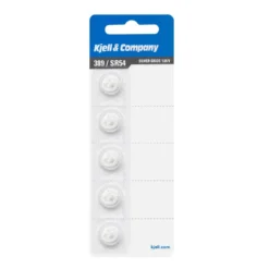 Kjell & Company Knappcellebatteri SR54 (389) 5-pk.