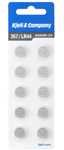 Kjell & Company Knappcellebatterier LR44 (357) 10-pk.