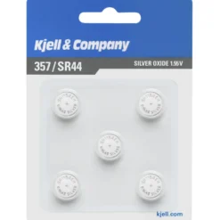 Kjell & Company Knappcellebatteri SR44 (357) 5-pk.