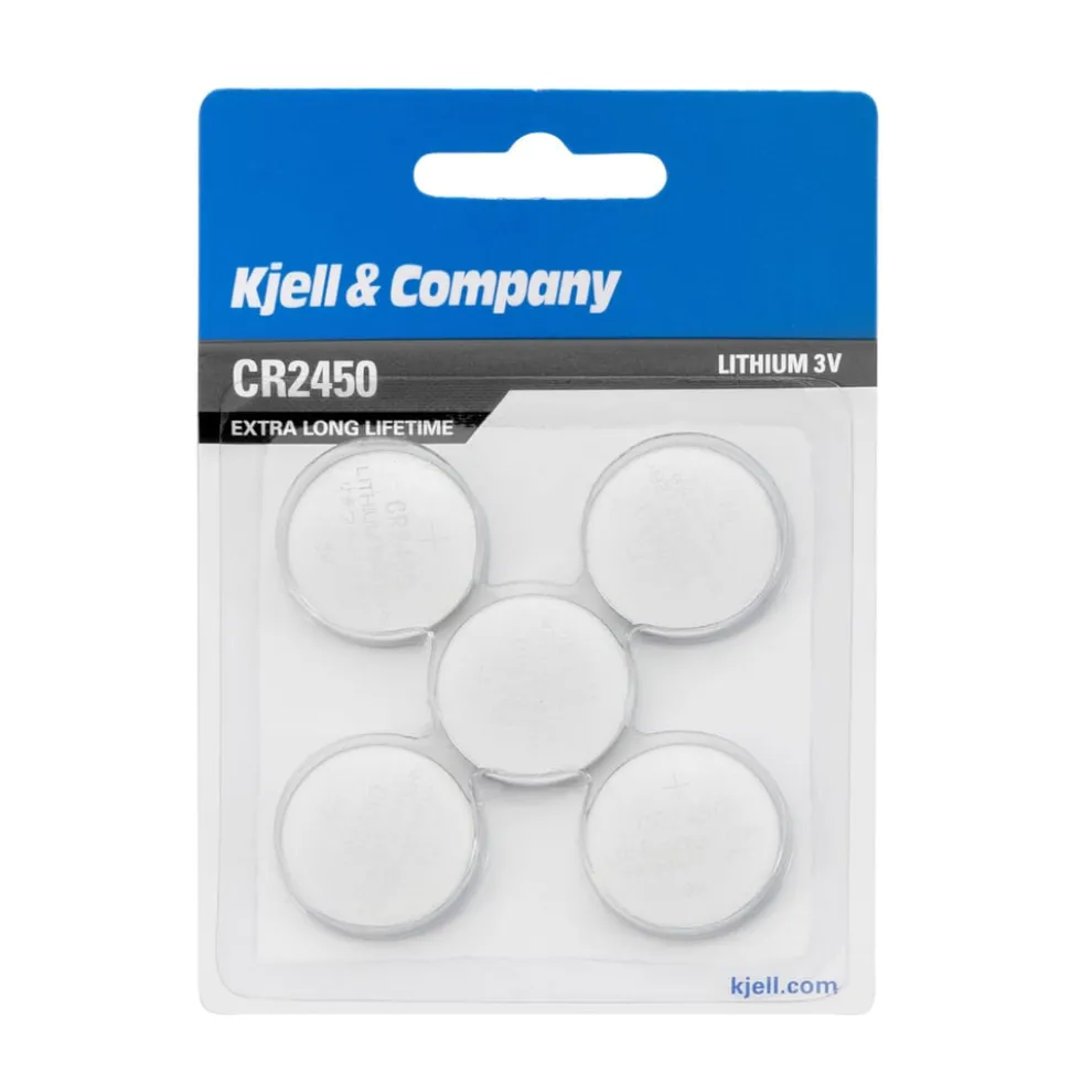 Kjell & Company Litiumbatteri CR2450 5-pk.