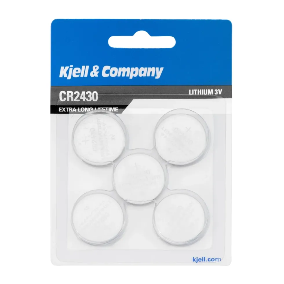 Kjell & Company Litiumbatteri CR2430 5-pk.