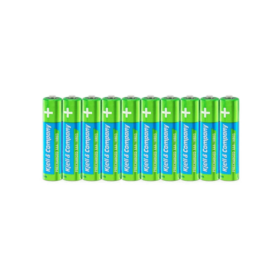 Kjell & Company Oppladbar AAA-batterier 950 mAh 10-pk.