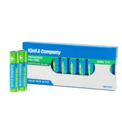 Kjell & Company Oppladbar AAA-batterier 950 mAh 10-pk.