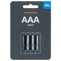 Kjell & Company Oppladbare AAA-batterier 950 mAh 4-pk.
