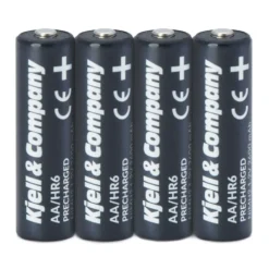 Kjell & Company Oppladbare AA-batterier 2600 mAh 4-pk.